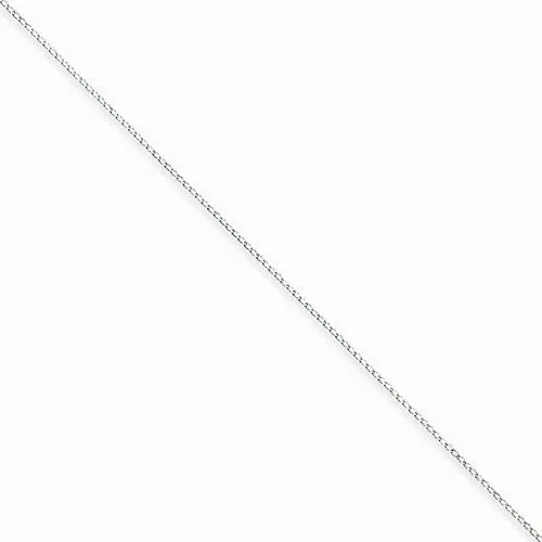 Sterling Silver Open Curb Chain Anklet