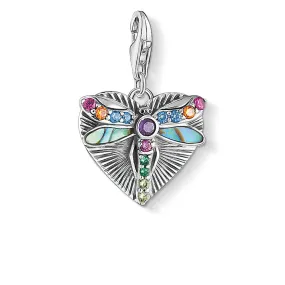 Sterling Silver Thomas Sabo Charm Club Dragonfly Heart