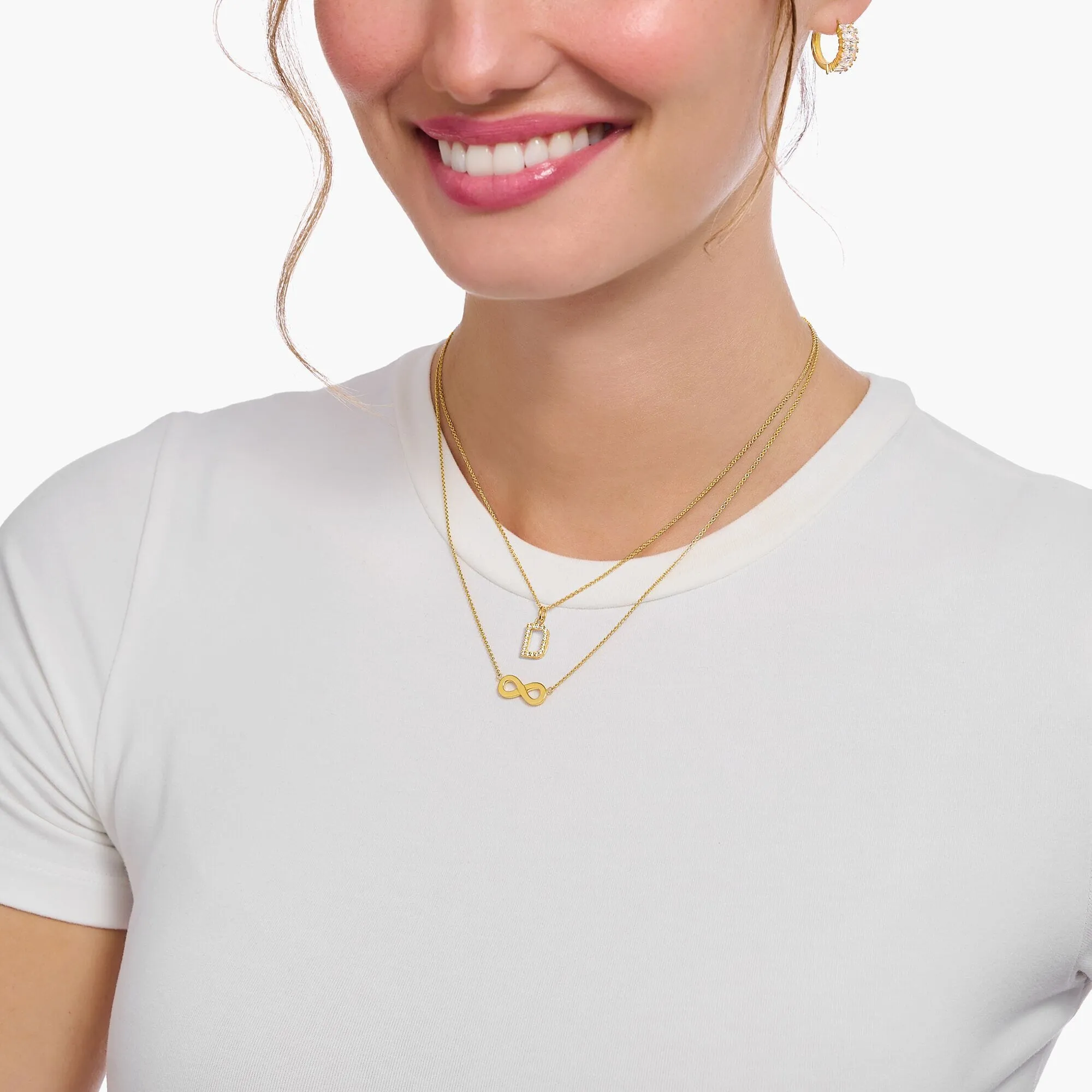 THOMAS SABO Necklace with infinity pendant - gold