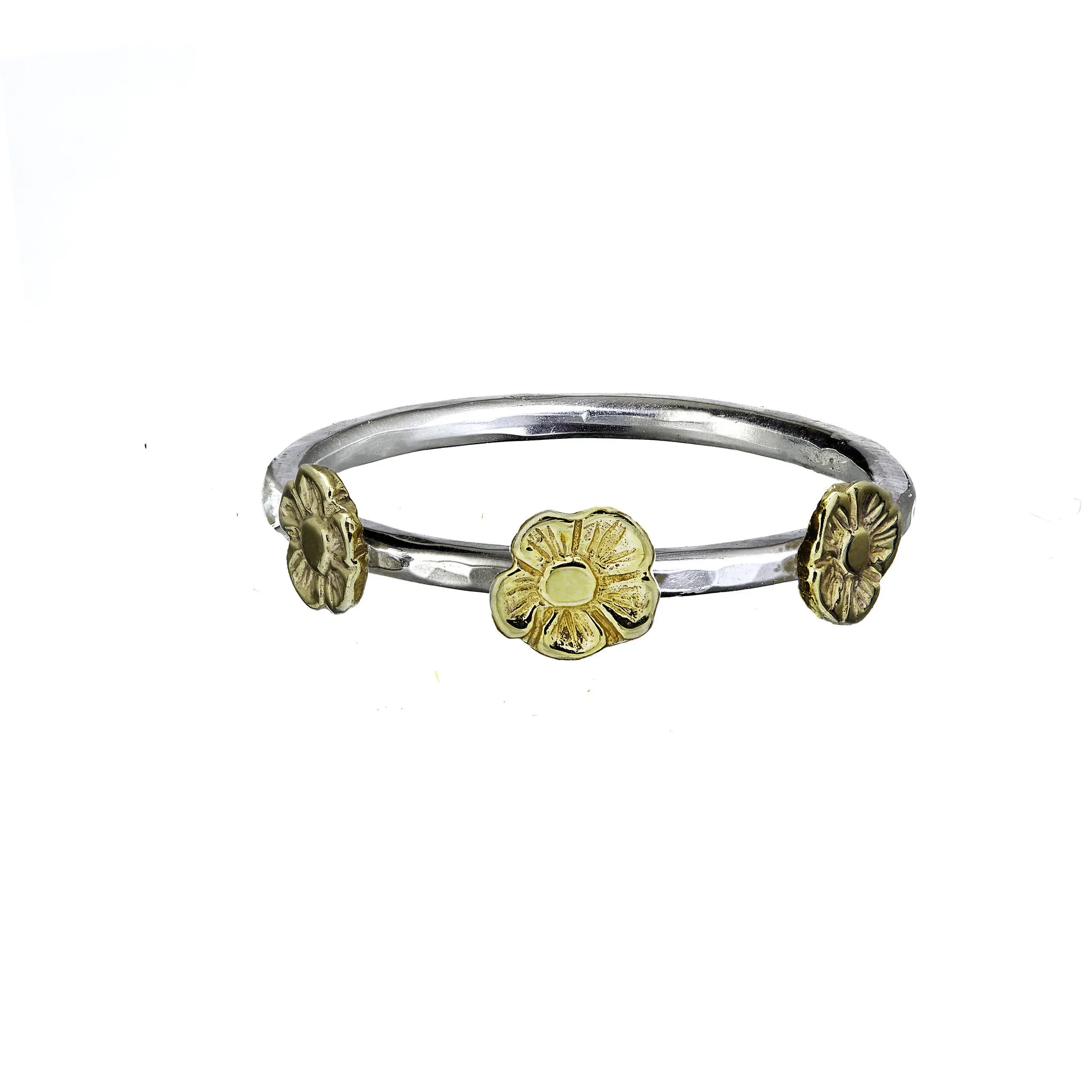 Tiny Flower 14ct Gold Stacking Rings