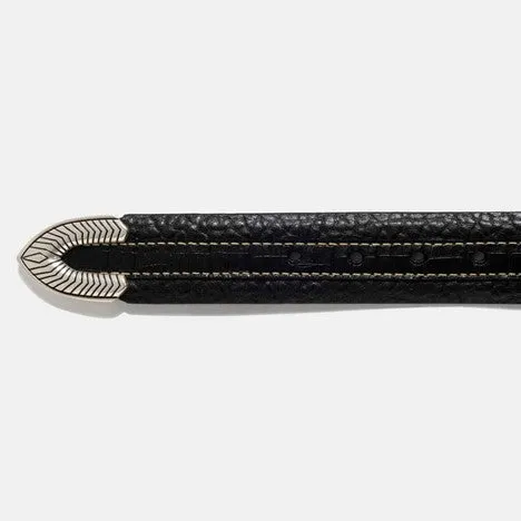 Vintage Bison Coloma Belt-Black