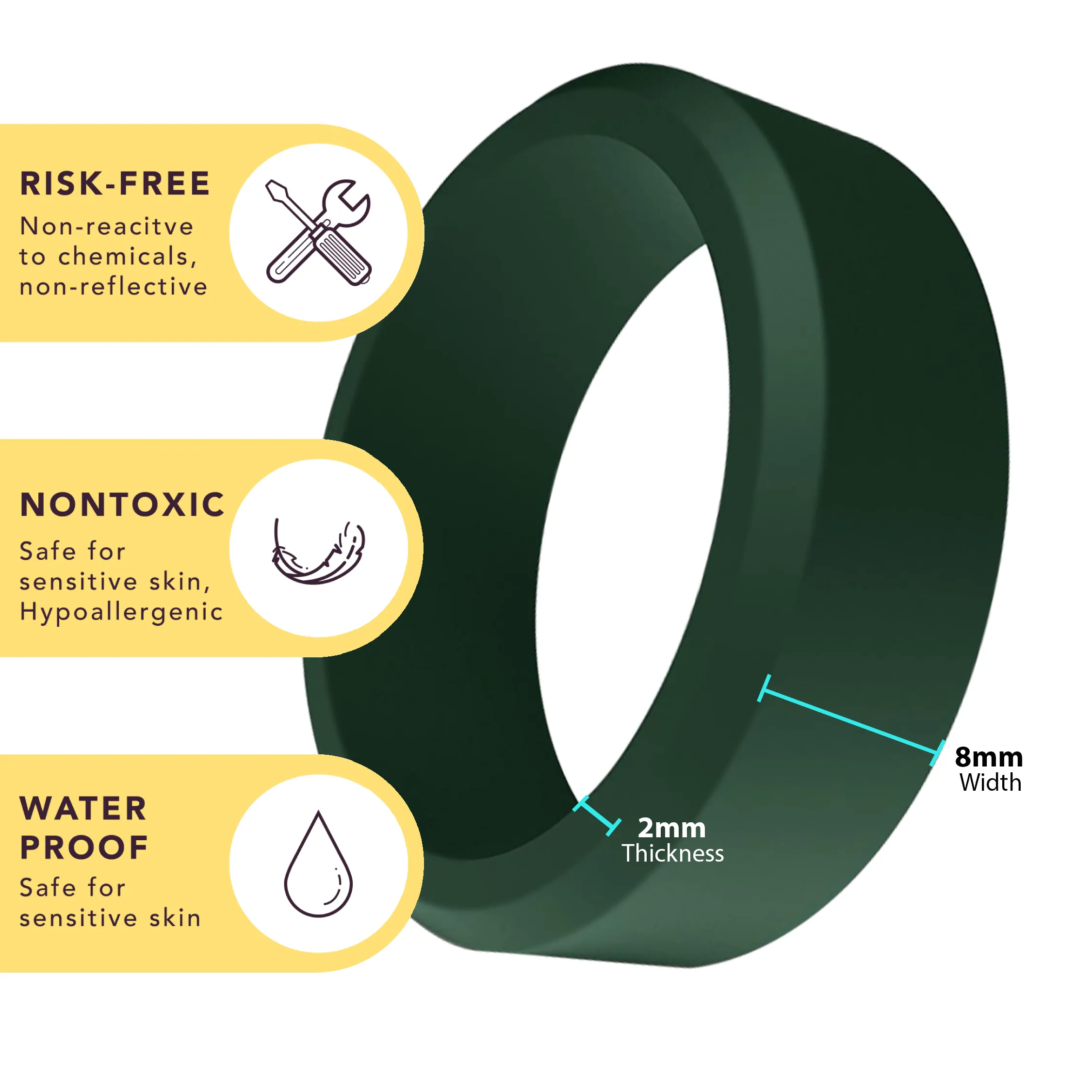 WildFire Infinity Silicone Ring   Ring Box