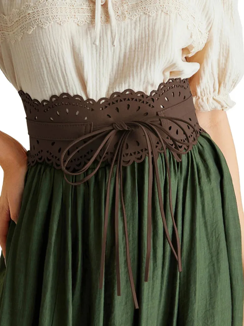 Women Renaissance Belts Faux Suede Belts